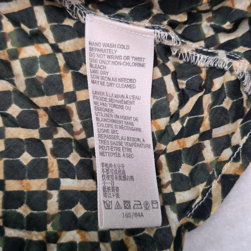 Free People Tunic Tank Womens Small Multi Color‎ Floral Tiered Mixed Print Boho
